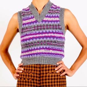Acne Studios Korina Sleeveless Fair Isle Wool Sweater (New w/ tags)